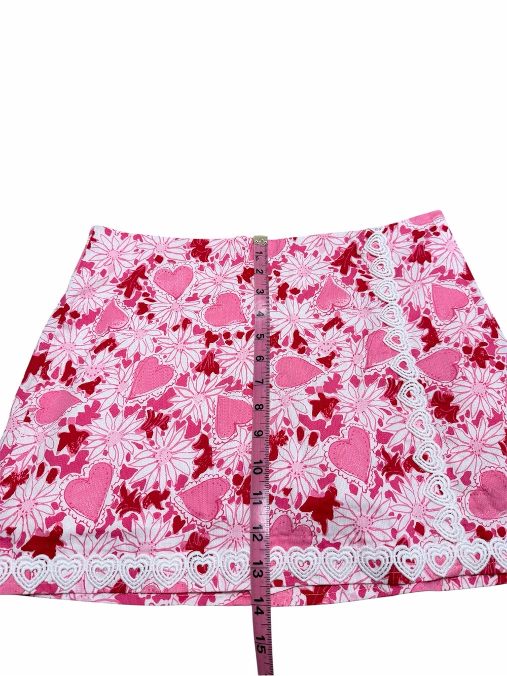 New Lilly Pulitzer Michelina Mini Skort - Vault Print 1977 Coconut Dear Heart - Picture 9 of 10